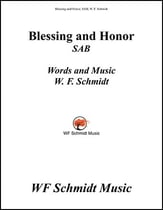 Blessing and Honor SAB choral sheet music cover